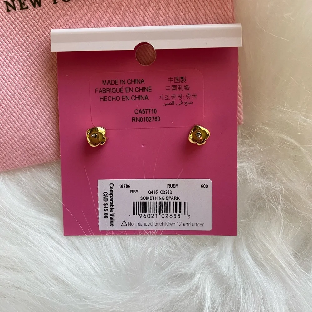 kate spade something sparkly pave studs. New with tags